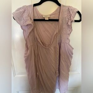 Loft light purple top, size L